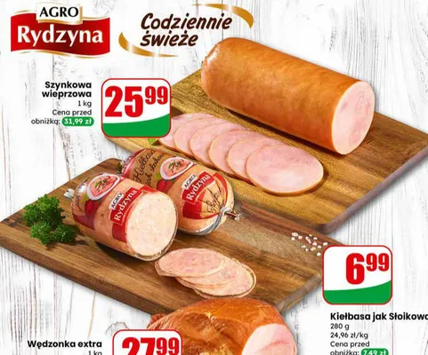 Szynkowa wieprzowa promocja w Dino