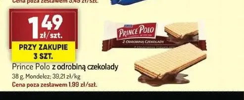 Wafel Prince Polo z odrobiną czekolady promocja w Avita