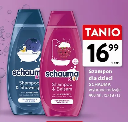 Szampon i żel pod prysznic dla dzieci Schauma Kids promocja w Intermarche