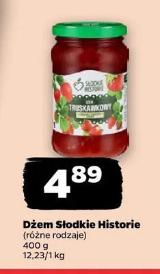 Dżem truskawkowy Słodkie Historie promocja w Netto