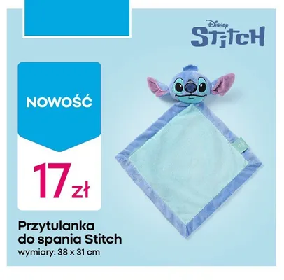 Przytulanka do spania Disney Stitch promocja w Pepco