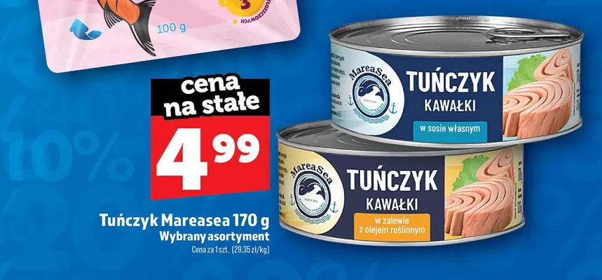 Tuńczyk kawałki w sosie własnym Mareasea promocja w TOPAZ