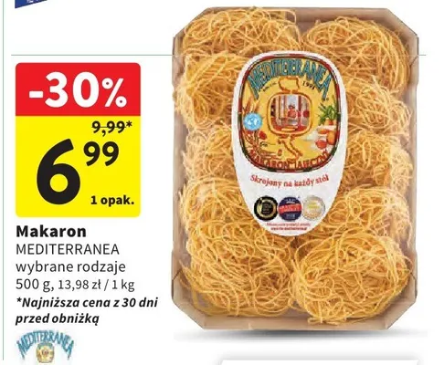 Makaron wybrane rodzaje promocja w Intermarche