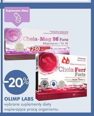 Suplement diety wspierający pracę organizmu OLIMP LABS Chela-Ferr Forte promocja w Super-Pharm