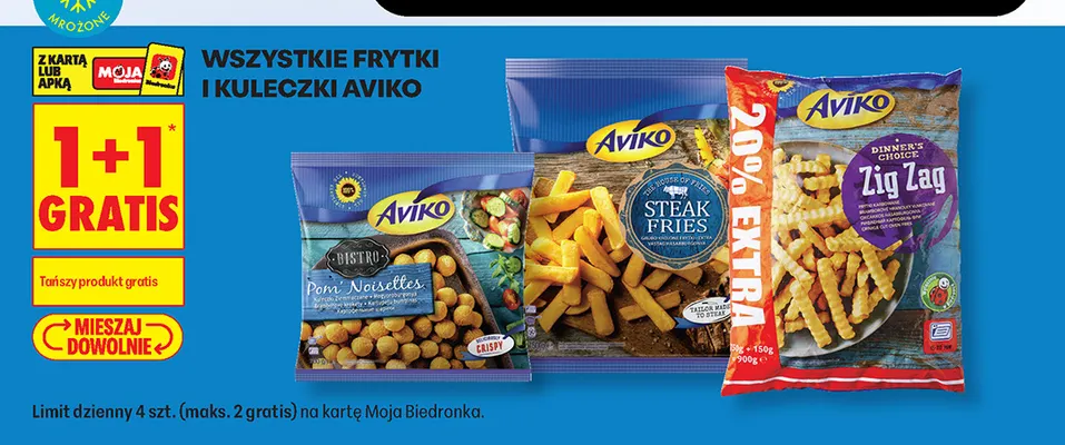 Frytki Steak Fries Aviko promocja w Biedronka