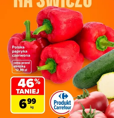 Papryka czerwona polska Carrefour promocja w Carrefour