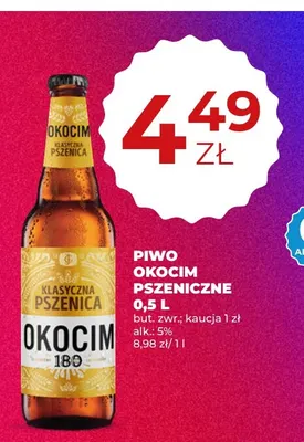 Piwo Okocim Pszeniczne promocja w Duży Ben