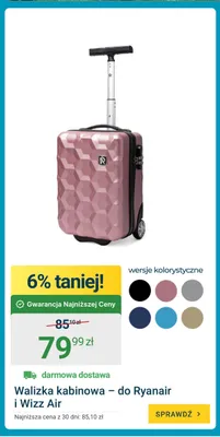 Walizka kabinowa do Ryanair i Wizz Air promocja w ERLI