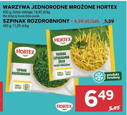 Warzywa jednorodne mrożone szpinak rozdrobniony promocja w Stokrotka