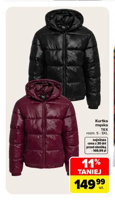 Kurtka męska TEX promocja w Carrefour