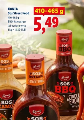 Sos Street Food BBQ Kania promocja w Lidl