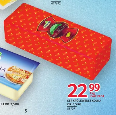 Ser Królewski z Kolna Mlekpol promocja w Selgros