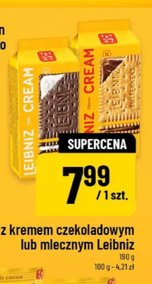 Ciastka z kremem czekoladowym Leibniz promocja w POLOmarket