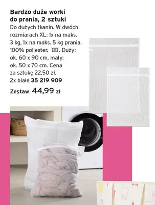 Bardzo duże worki do prania Tchibo promocja w Tchibo