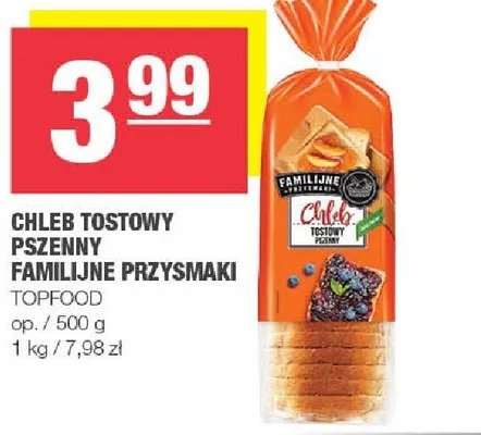 Chleb tostowy pszenny familijne przysmaki promocja w SPAR