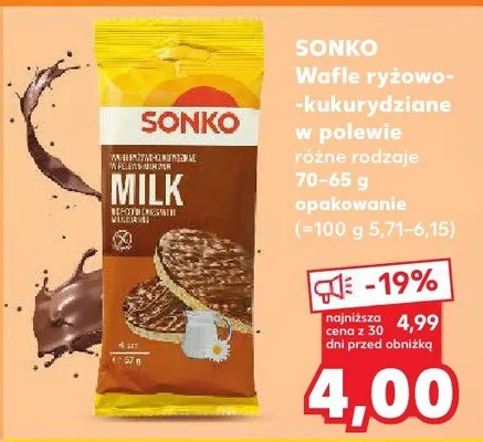 Wafle ryżowo-kukurydziane w polewie różne rodzaje promocja w Kaufland
