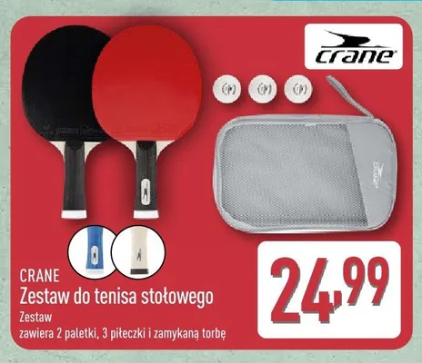 Zestaw do tenisa stołowego Crane promocja w Aldi