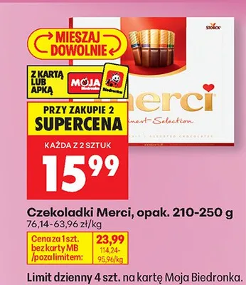 Czekoladki Merci Sweet Selection promocja w Biedronka