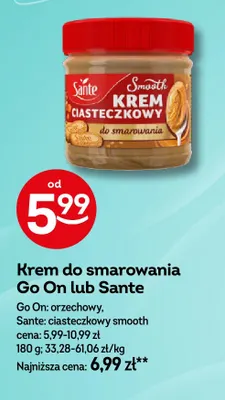 Krem do smarowania Go On orzechowy promocja w Żabka