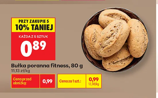 Bułka poranna fitness promocja w Biedronka