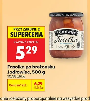 Fasolka po bretońsku Jadłowiec promocja w Biedronka