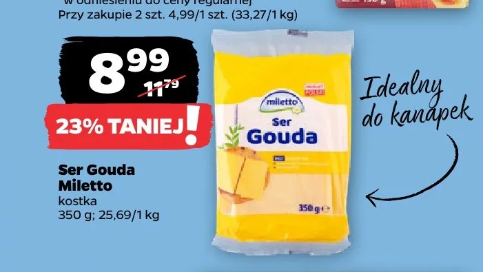 Ser Gouda Miletto promocja w Netto