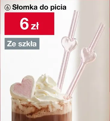 Słomka do picia ze szkła promocja w Woolworth