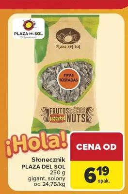 Słonecznik gigant solony Plaza Del Sol promocja w Carrefour Market