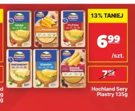 Ser gouda w plastrach Hochland promocja w API Market