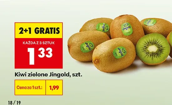 Kiwi zielone promocja w Biedronka