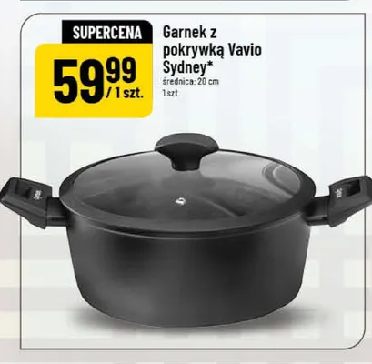 Garnek z pokrywką Vavio Sydney średnica: 20cm promocja w POLOmarket
