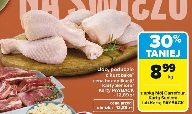 Podudzia z kurczaka Carrefour promocja w Carrefour Market