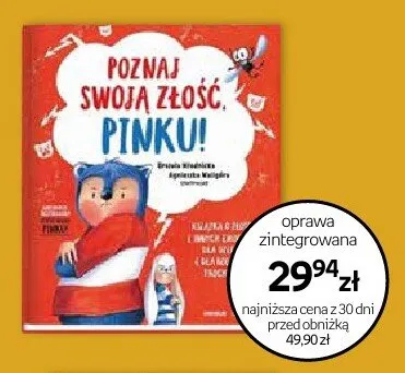 Książka Poznaj swoją złość, Pinku! oprawa zintegrowana promocja w Empik