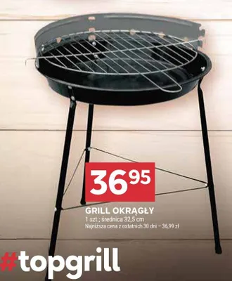 Grill okrągły promocja w Stokrotka