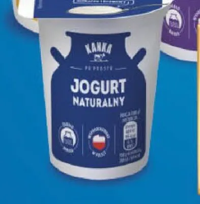 Jogurt naturalny Kanka promocja w Delikatesy Centrum