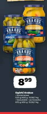 Ogórki Krakus konserwowe promocja w Netto