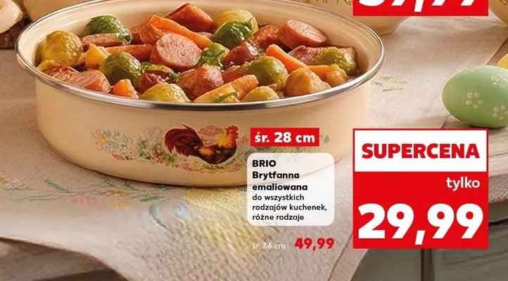 Brytfanna emaliowana do wszystkich rodzajów kuchenek, różne rodzaje promocja w Kaufland