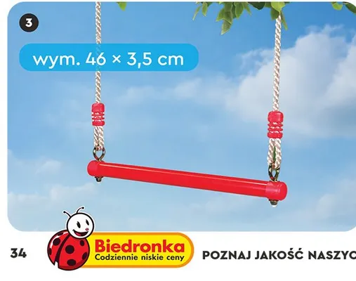 Huśtawka trapez  promocja w Biedronka
