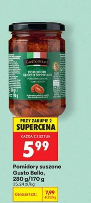 Pomidory suszone Gusto Bello promocja w Biedronka