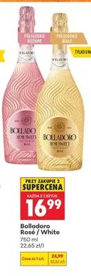 Wino musujące Bolladoro Rosé promocja w Biedronka