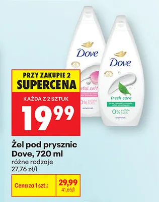 Żel pod prysznic Dove promocja w Biedronka