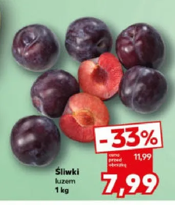 Śliwki luzem promocja w Kaufland