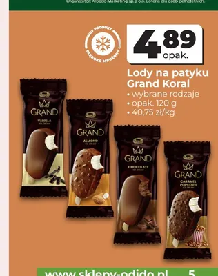 Lody na patyku Grand Almond promocja w Odido