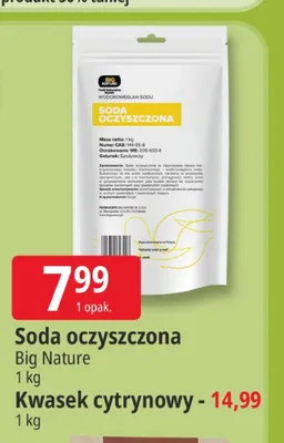 Soda oczyszczona Big Nature promocja w Leclerc