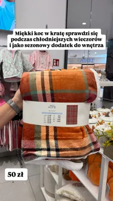 Koc w kratę Pepco Home promocja w Pepco