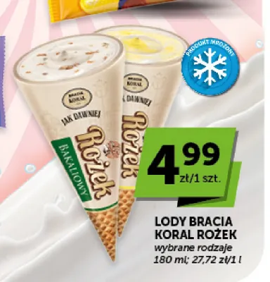Lody Bracia Koral Rożek promocja w ABC