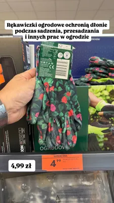 Rękawice ogrodowe promocja w Biedronka