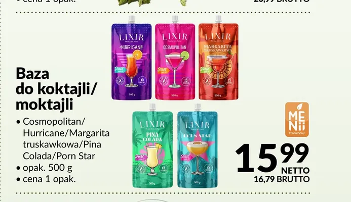 Baza do koktajli Lixir Porn Star promocja w Makro