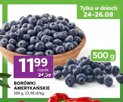 Borówki amerykańskie promocja w Stokrotka