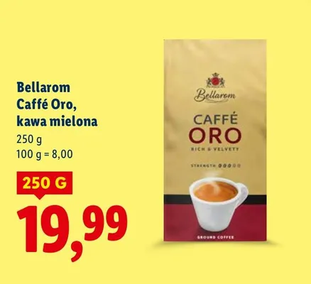 Kawa Bellarom Caffè Oro mielona promocja w Lidl
